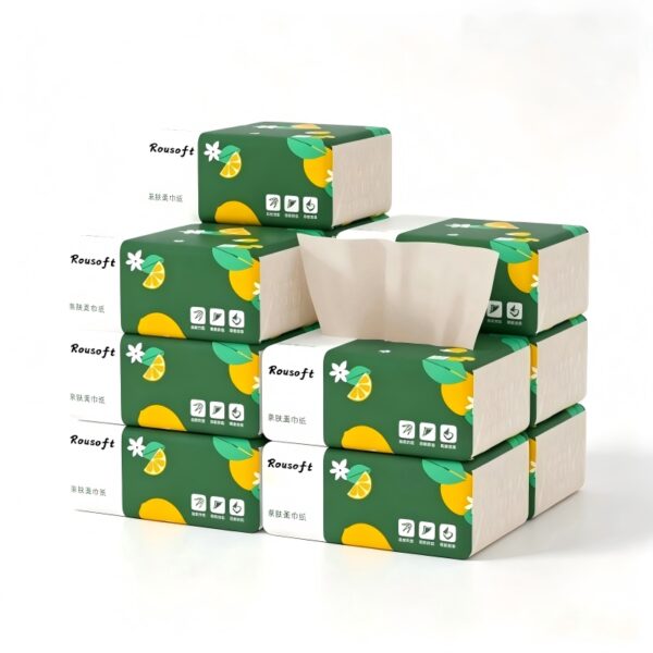 Unbleached Bamboo Facial Tissue