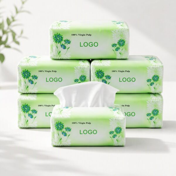2 Ply White  Virgin Pulp Soft Pack Facial Tissue